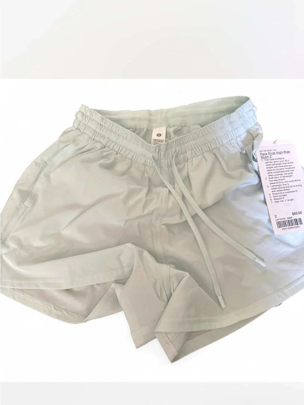 lululemon athletica Pale Mint Athletic Shorts